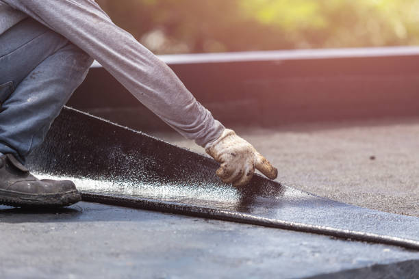 Professional Basement Waterproofing technician working in Cedar Grove, WI